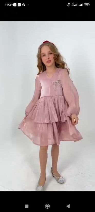 детские купальники с фламинго: Детское платье, цвет - Розовый, Новый — 3