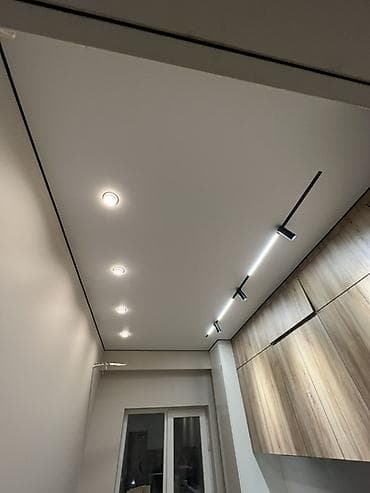 плинтус потолочный: Натяжной потолок Матовое — 4