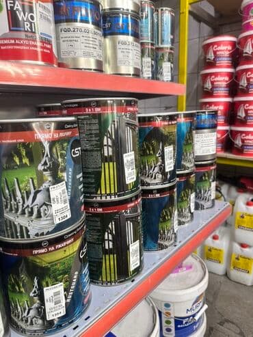 бак металлический: Краска алкидная эмаль премиум-класса FAWORI. Подходит для внутренних и — 1