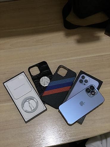 швейный цех бишкек: IPhone 13 Pro Max, Б/у, 128 ГБ, Sierra Blue, Защитное стекло, Чехол, Коробка, 82 % — 3