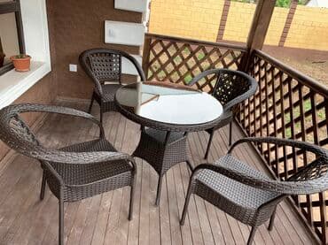 купить мебель из искусственного ротанга бу: Бакча эмерек комплекти — 4