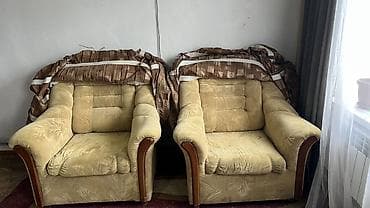 мягкие кресло: Два мягких кресла + накидные чехлы - Комплект из двух глубоких мягких — 2