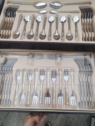 набор вилок и ложек в чемодане цена: Продаю набор ложек и вилок Alpen Berg, Дубай оригинал, 84 предмета, в — 2