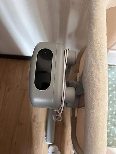 Мебель: Детская приставная кроватка, С колесиками, цвет - Бежевый — 3