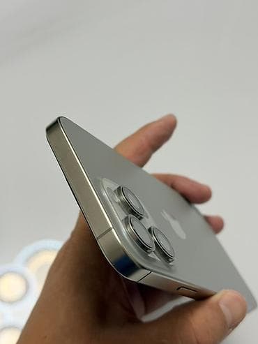 iphone x max цена в бишкеке: IPhone 15 Pro Max, Б/у, 1 ТБ, Natural Titanium, Защитное стекло, Кабель, Чехол, 100 % — 3
