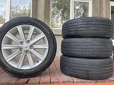 купить резину: Колеса в сборе 215 / R 17, Лето, Б/у, Комплект, Легковые, Литые, отверстий - 5 — 2