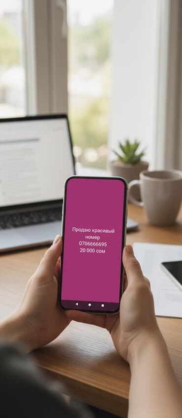 бу телефона: Продаётся «красивый» сотовый номер: 07066666695 Особенности: - Лёгкая — 1