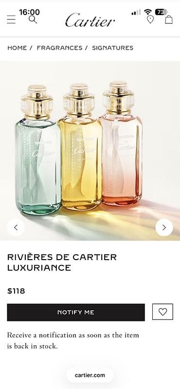 armani code: Rivières de Cartier Luxuriance — изысканная парфюмерная вода из — 1