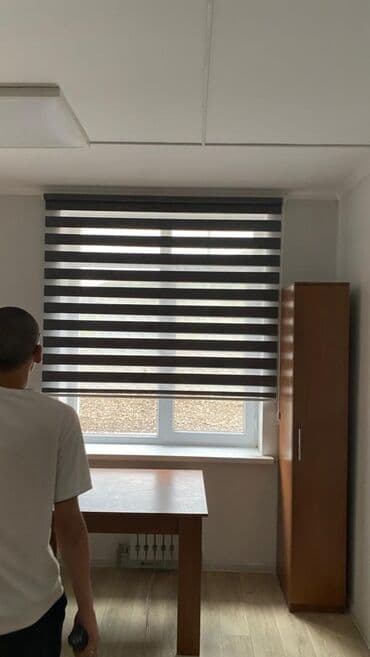 жалюзи с рисунком: Рулонная штора «Зебра» с двойным полотном, состоящим из чередующихся — 3