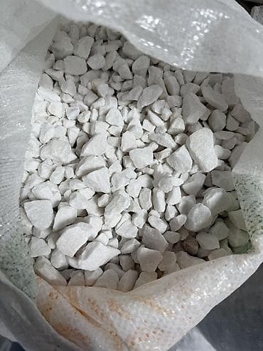 Ремонт и строительство: Белый декоративный мраморный щебень/галтованная крошка для — 4