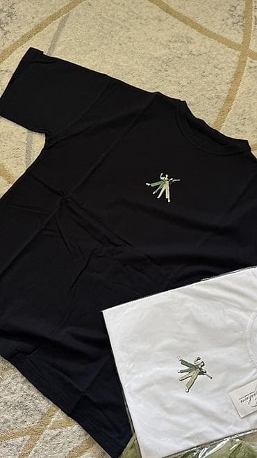 фудболка мужской: Футболка, Классическая модель, Трикотаж, Новый, M, L, XL — 3