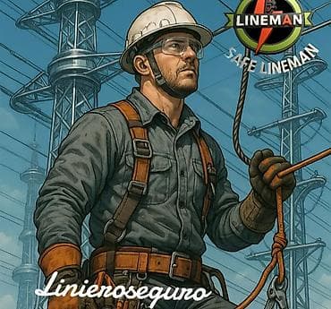 лагерь строитель: Плакат/афиша “Safe Lineman” — серия графических иллюстраций о — 2