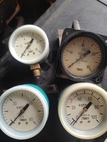 электроизмерительные приборы: Продаю манометры советские масло в упаковке разные цены от 500 сом в — 3