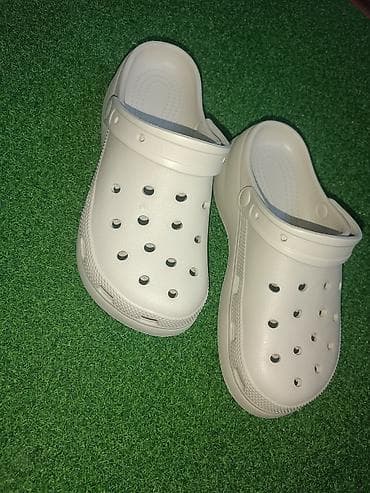 Сабо, 40, Crocs, Новый, цвет - Белый, Самовывоз