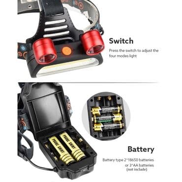 фонарик для дома: Налобный фонарь 1609 #НалобныйФонарь #Фонарь1609 #СветодиодныйФонарь — 4
