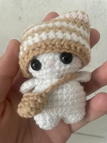 kipling monkey: Брелок, Текстиль, Новый, цвет - Белый — 4