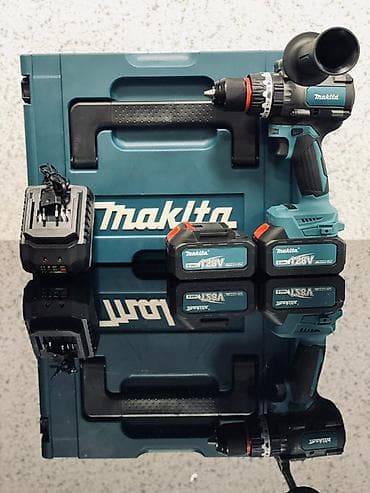 Аккумуляторный ударный шуруповерт/дрель Makita в комплекте. Состав