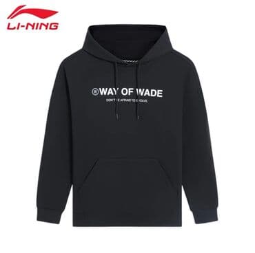 лининг одежда: Мужская толстовка, L, Li-Ning, Б/у, цвет - Черный, Самовывоз — 3