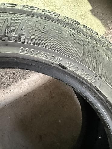 для зимы: Шины 225 / 55 / R 17, Зима, Б/у, 1 шт, Легковые, Япония, Yokohama — 2