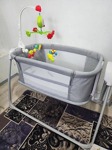 Лак жана боёк материалдары: Люлька, Бешик, Металл, түсү - Боз — 3