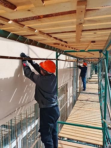 Кызматтар: Фасадные работы и монтаж строительных лесов Профессиональные услуги — 1