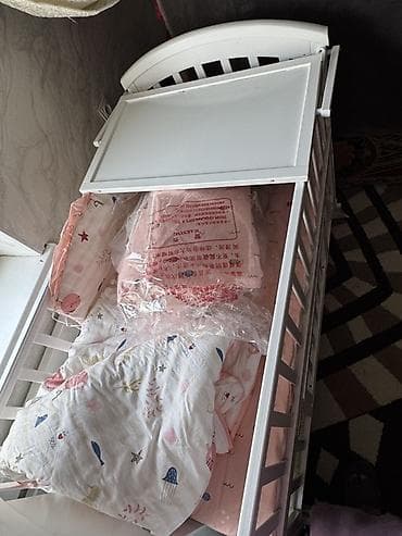 полкалар: Балдар үчүн трансформер керебет, Жаңы, Төшөк-стол, түсү - Ак — 9