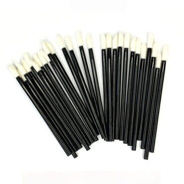 для губ: Велюровые аппликаторы для макияжа губ и глаз - 50 шт • для нанесения — 1