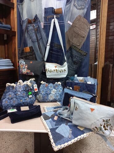 купить мужской клатч из натуральной кожи ручной работы: Джинсовые сумки ручной работы — 6