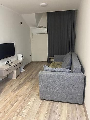 кухонный набор для кухни: Студия с мебелью и техникой - Планировка: единое пространство с зоной — 3