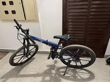 двух подвесный велик: Складной горный велосипед с двойной подвеской - Рама: складная — 4