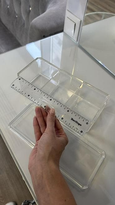 Прозрачный органайзер с крышкой для хранения. - Материал: прозрачный — 2