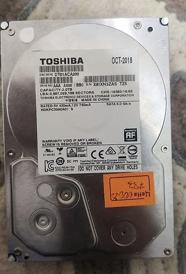 dell core i5: Накопитель, Б/у, Toshiba, HDD, 2 ТБ, 3.5", Для ПК — 1