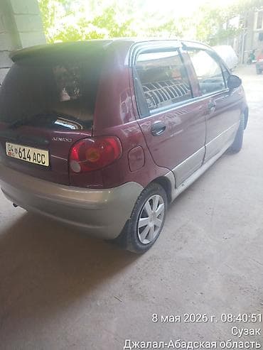 чери аризо 8: Daewoo Matiz: 2007 г., 0.8 л, Кол менен иштөөчү, Бензин, Хетчбек — 3