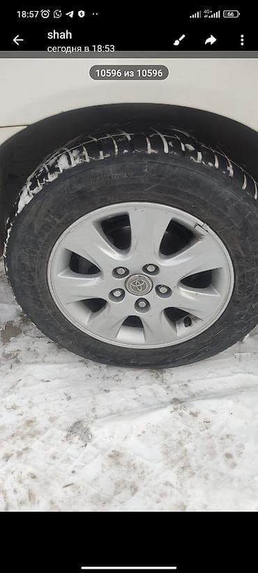дайхатсу материя: Колеса в сборе 205 / 65 / R 15, Зима, Б/у, Комплект, Легковые, Литые, отверстий - 5 — 1