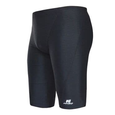 купальник для художественной гимнастики черный: Плавательные шорты удлиненные до колен. Плотная и эластичная — 5