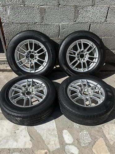 Колеса в сборе 205 / 65 / R 15, Лето, Б/у, Комплект, Легковые, Литые, отверстий - 5