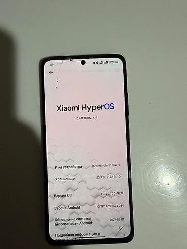 iphonе 11: Redmi, Redmi Note 11 Pro, Б/у, 128 ГБ, цвет - Черный, 2 SIM — 2