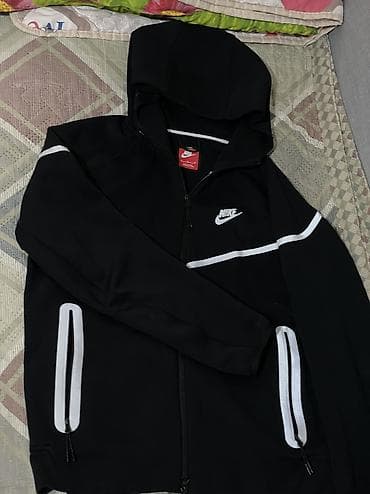 tech flis: Мужская толстовка, M, Nike, Новый, цвет - Черный, Самовывоз, Платная доставка — 4
