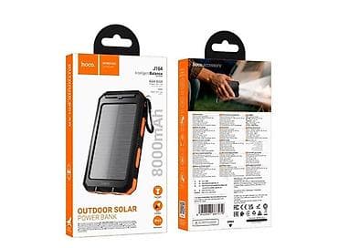 акумулятор холода: Power Bank HOCO J164 Platinum Solar Dual Lighting, 8000 мА·ч, черный — 3