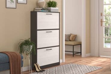 телевизор не рабочий: Юта, Тумба для обуви ИВ-106.05.00,Метал бруклин/Лиственница сибирская — 1