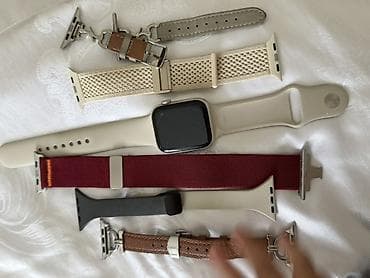 apple watch se 1: Apple Watch SE второго поколения 44 мм Светлый силиконовый ремешок с — 2