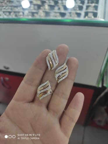 свадебное платье для высокой невесты: Набор украшений, Проба 925, Женские, Новый — 1