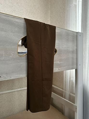 Личные вещи: Женские брюки палаццо — 2 пары 1) Черные в белую вертикальную полоску — 4