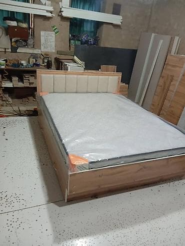 Эки кишилик керебет, Жаңы, Жумшак башы менен, узуну - 200 см