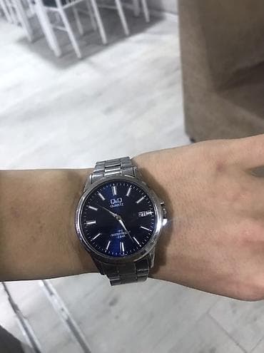 Наручные часы: Классические часы часы, Q&Q, Водонепроницаемые, Мужские — 1