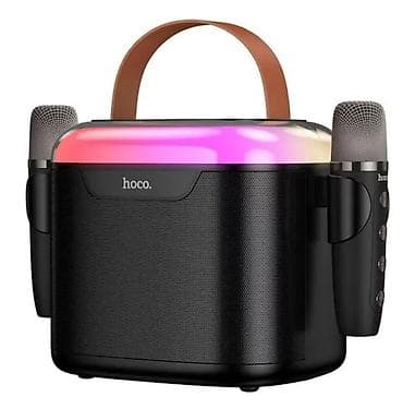 блютуз караоке: Беспроводная Bluetooth колонка "HOCO" DS69 для караоке с 2 микрофонами — 1