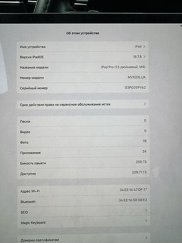 ipad 1: Планшет, Apple, память 256 ГБ, 12" - 13", Wi-Fi, Классический цвет - Серый — 3
