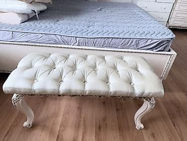 спальный гарнитур деревянный: Спальный гарнитур, Шкаф, МДФ, цвет - Белый — 3