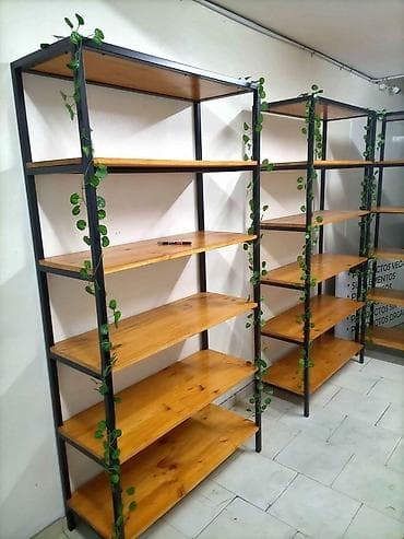 bunk bed: Лофт‑мебель с металлическим каркасом: кровать, этажерка и рабочие — 10