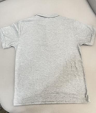 🔥 Серое поло Muscle Fit из Кореи / Размер XL (3XL) / Отлично сидит по — 4